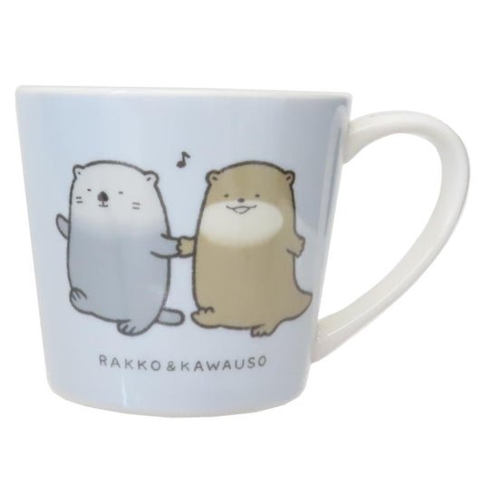 なんでもいきもの マグカップ メジャーマグ ラッコとカワウソ ティーズファクトリー プレゼント キャラクター グッズ シネマコレクション