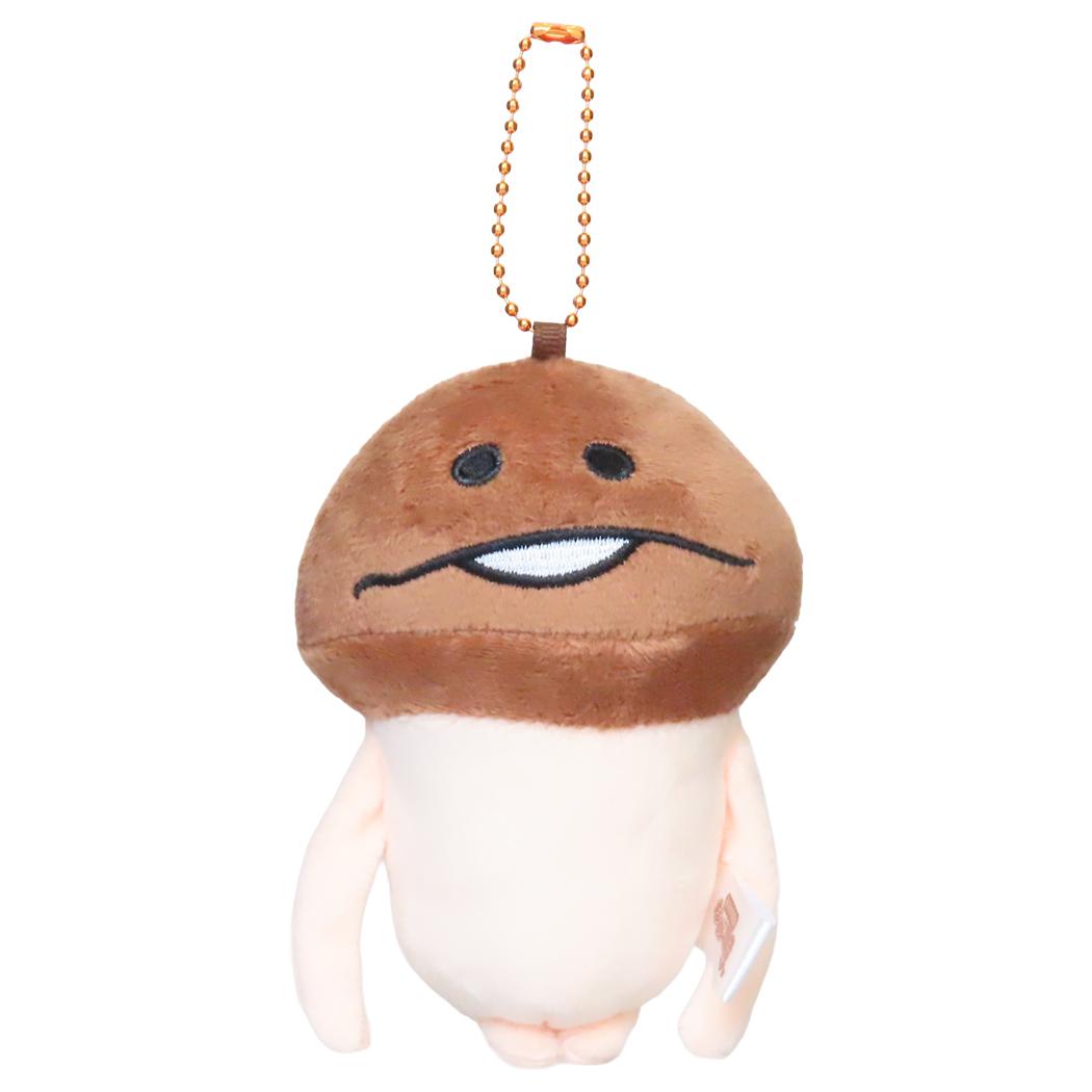 おさわり探偵なめこ栽培キット マスコット ボールチェーン付き ぬいぐるみマスコット なめこ ティーズファクトリー ミニぬいぐるみ かわいい プレゼント キャラクター グッズ シネマコレクション