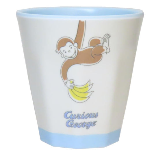 おさるのジョージ メラミンコップ マットメラミンカップ 270ml ブルー ティーズファクトリー タンブラー プラスチック 食器 絵本キャラクター グッズ シネマコレクション