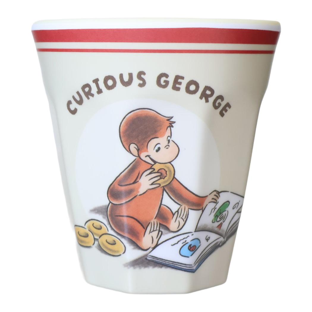 おさるのジョージ メラミンコップ マットメラミンカップ スケッチスタイル 270ml 絵本の時間