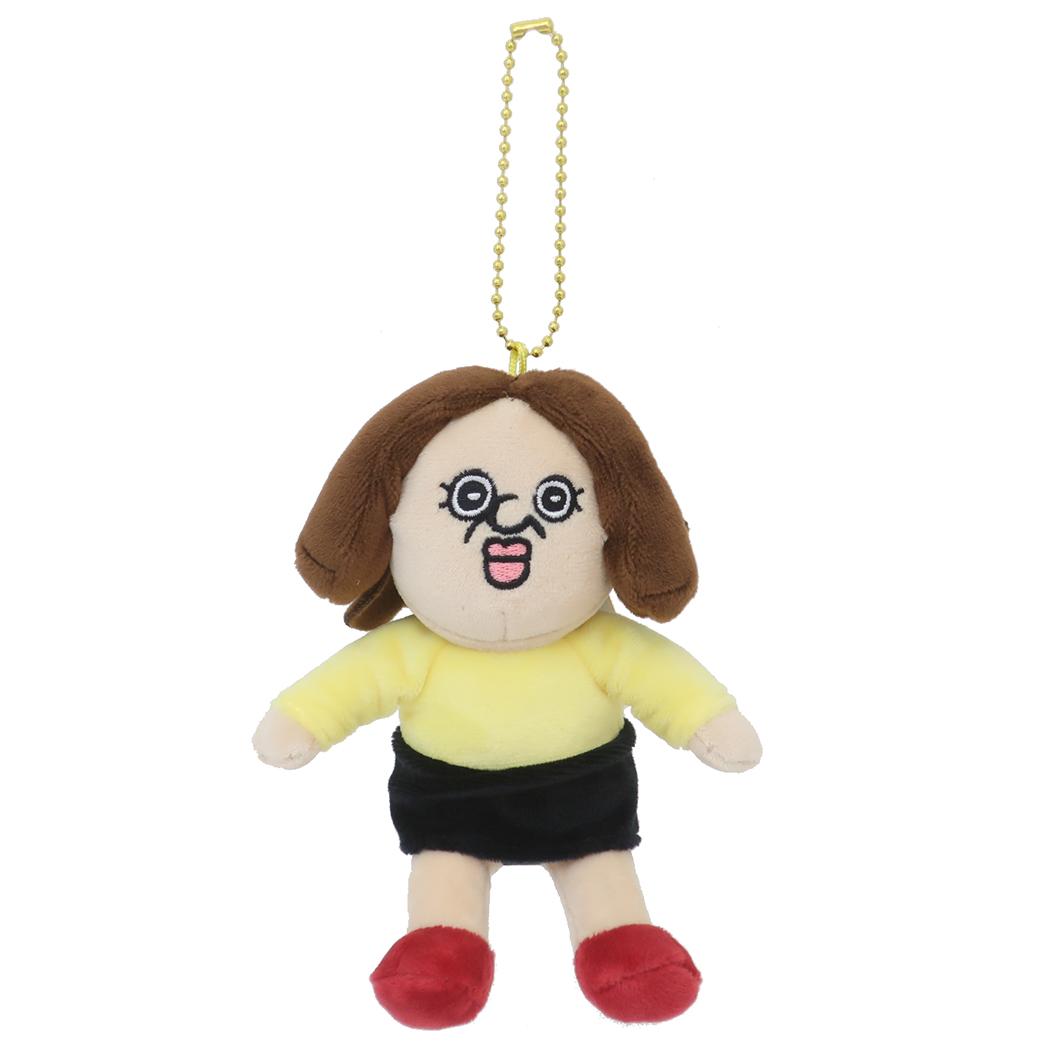 パンパンくんの日常 キーホルダー ぬいぐるみマスコット オクジ ティーズファクトリー ボールチェーンマスコット キャラクター グッズ シネマコレクション