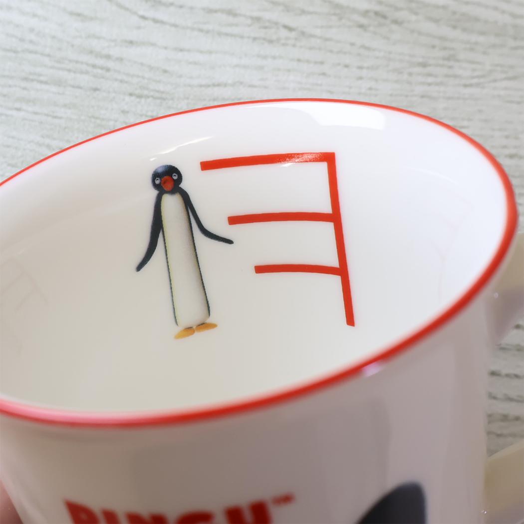 ピングー マグカップ カラーラインメジャーマグ レッド Pingu