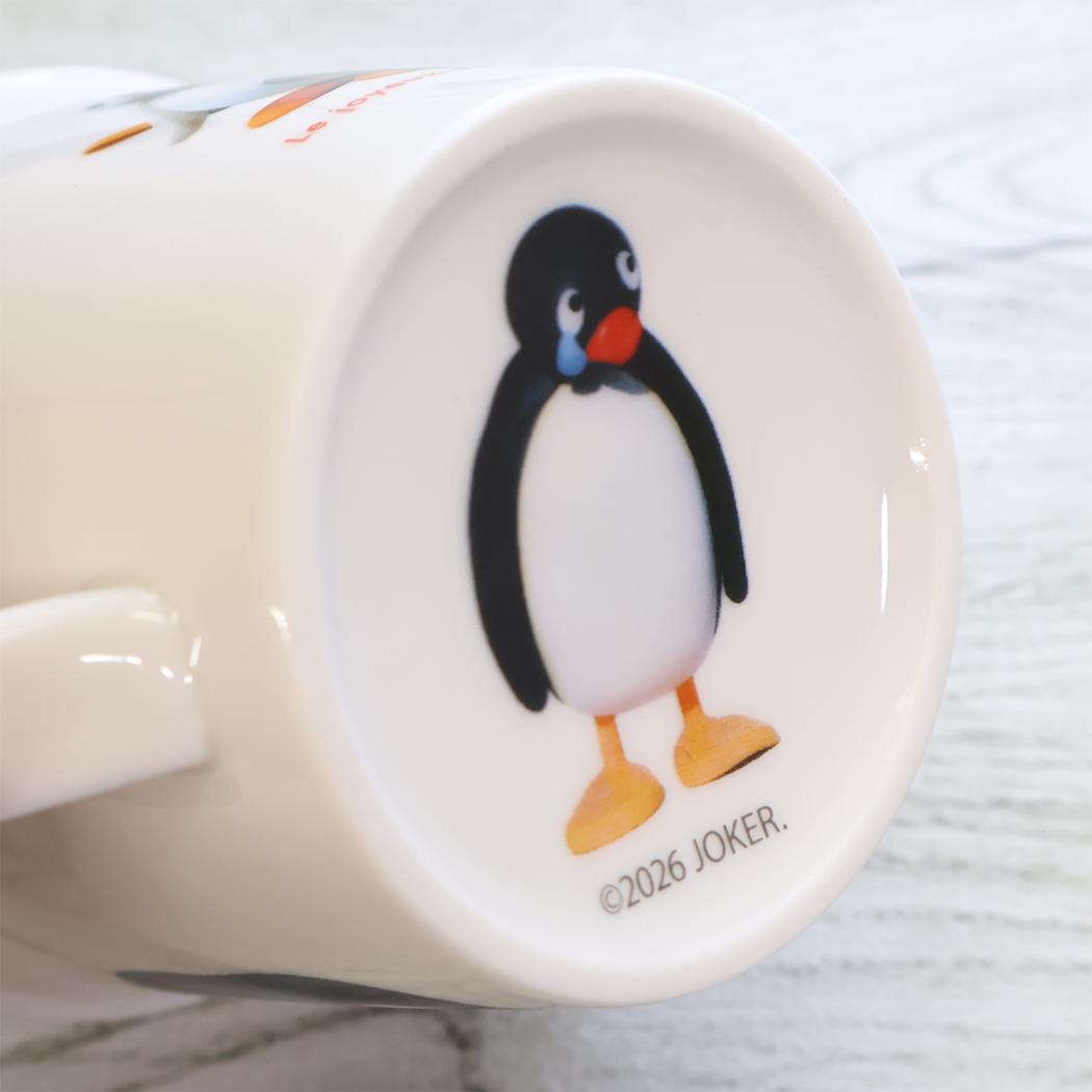 ピングー マグカップ カラーラインメジャーマグ レッド Pingu