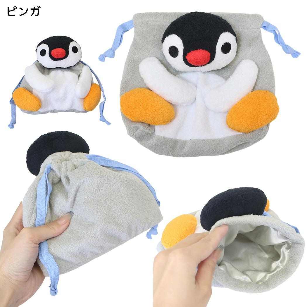 ピングー 巾着袋 ぬいぐるみ巾着 ピンガ Pingu