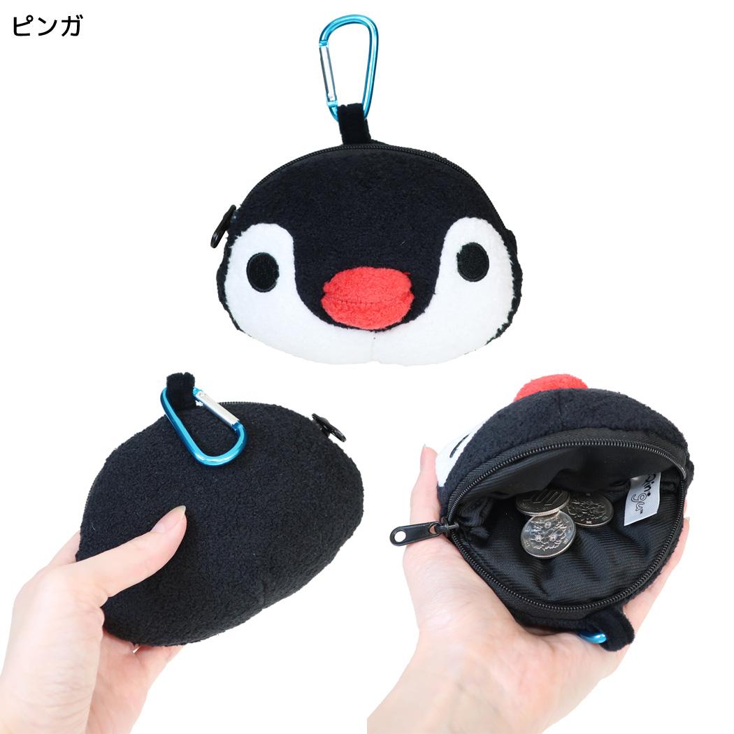 ピングー ミニポーチ カラビナ付きぬいぐるみファスナーマスコット ピンガ Pingu