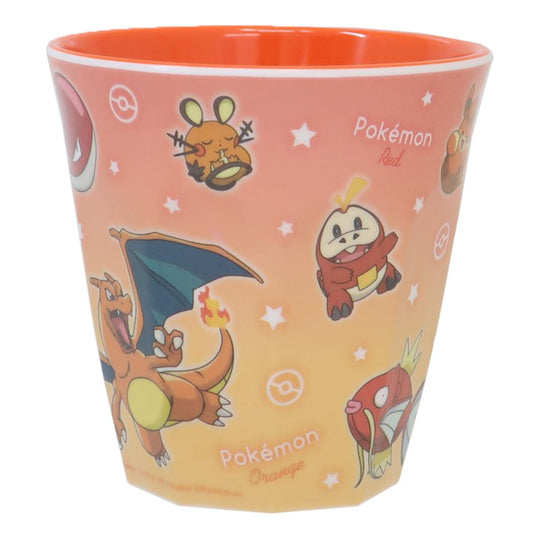 ポケットモンスター メラミンコップ メラミンカップ グラデーション レッド＆オレンジ ポケモン ティーズファクトリー プラスチック 食器 キャラクター グッズ シネマコレクション