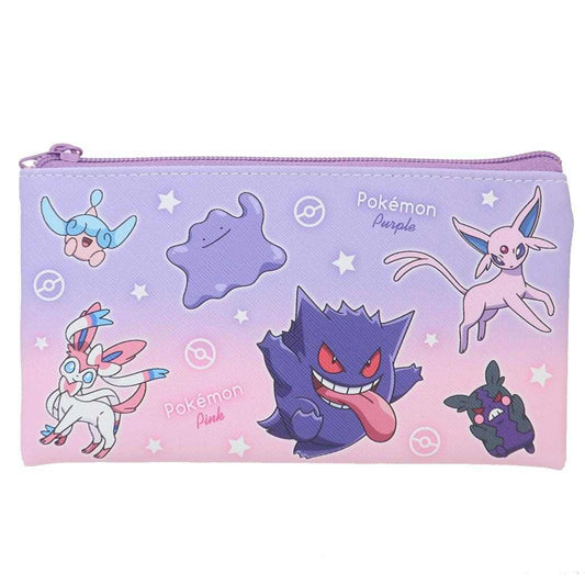 ポケットモンスター フラットポーチ フラットマルチポーチ グラデーション パープル＆ピンク ポケモン ティーズファクトリー 小物入れ ペンケース キャラクター グッズ メール便可 シネマコレクション