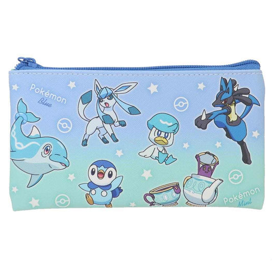 ポケットモンスター フラットポーチ フラットマルチポーチ グラデーション ブルー＆ミント ポケモン ティーズファクトリー 小物入れ ペンケース キャラクター グッズ メール便可 シネマコレクション