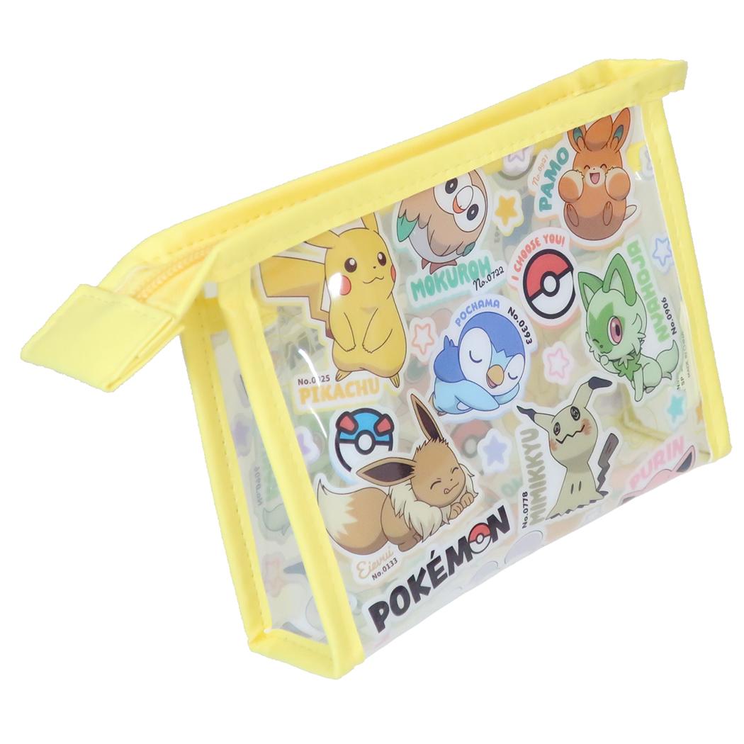ポケットモンスター コスメポーチ フチイロポーチ ステッカーズ ポップ ポケモン
