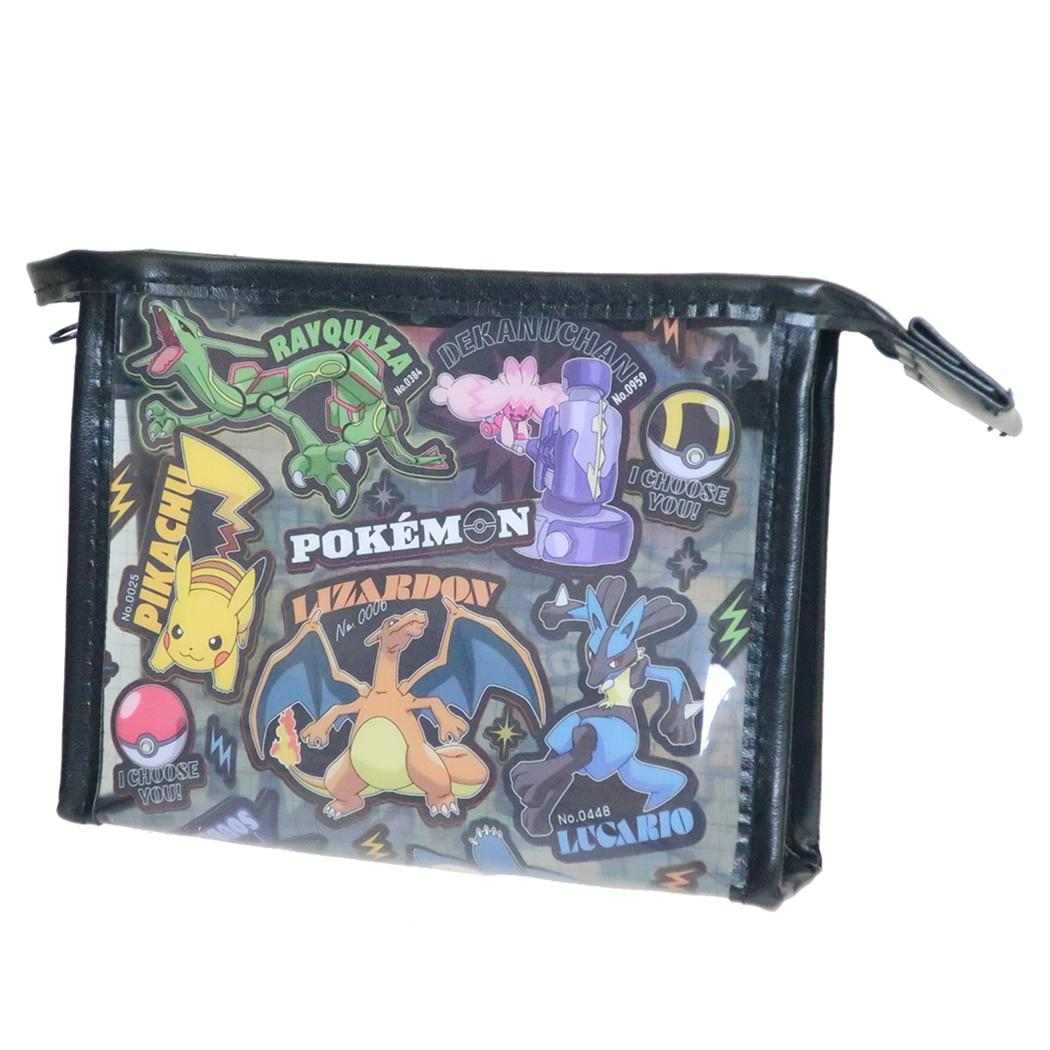 ポケットモンスター コスメポーチ フチイロポーチ ステッカーズ クール ポケモン