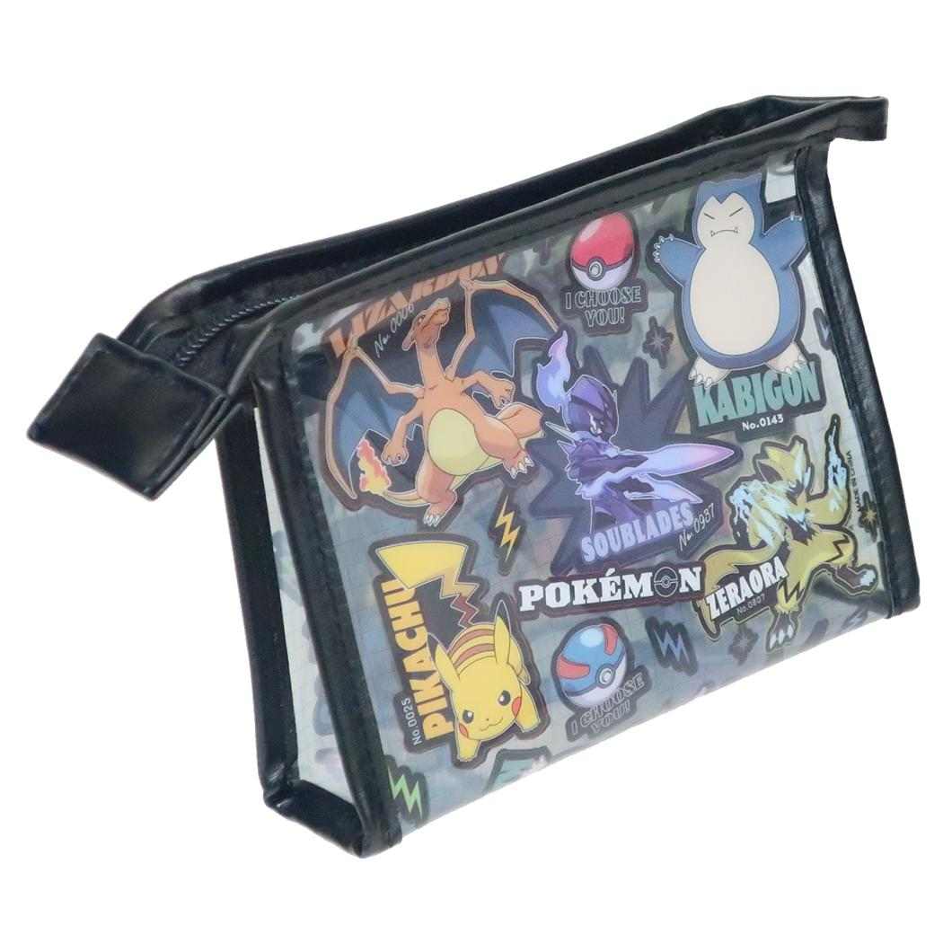 ポケットモンスター コスメポーチ フチイロポーチ ステッカーズ クール ポケモン