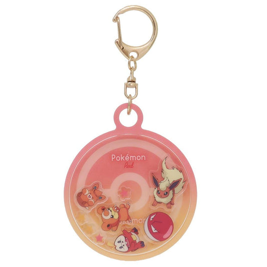 ポケットモンスター キーリング シャカキャラキーホルダー グラデーション レッド＆オレンジ ポケモン ティーズファクトリー アクキー キャラクター グッズ メール便可 シネマコレクション