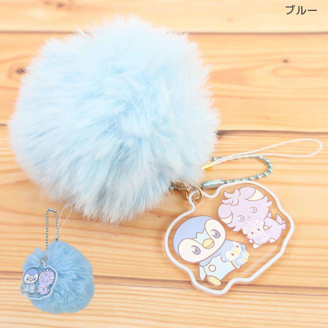 ポケピース キーホルダー ファーストラップ ブルー ポケモン