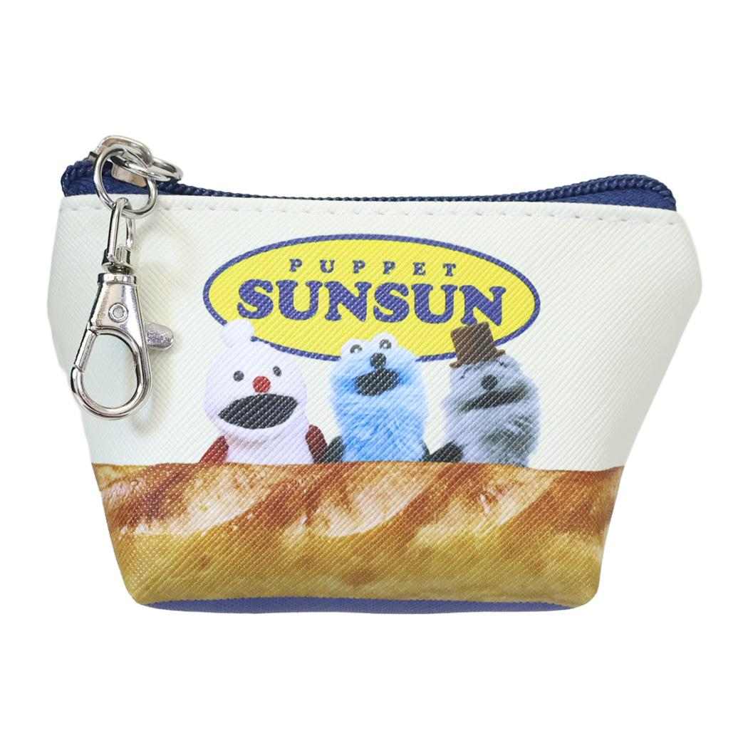 パペットスンスン ミニポーチ 三角ミニポーチ パン PUPPET SUNSUN