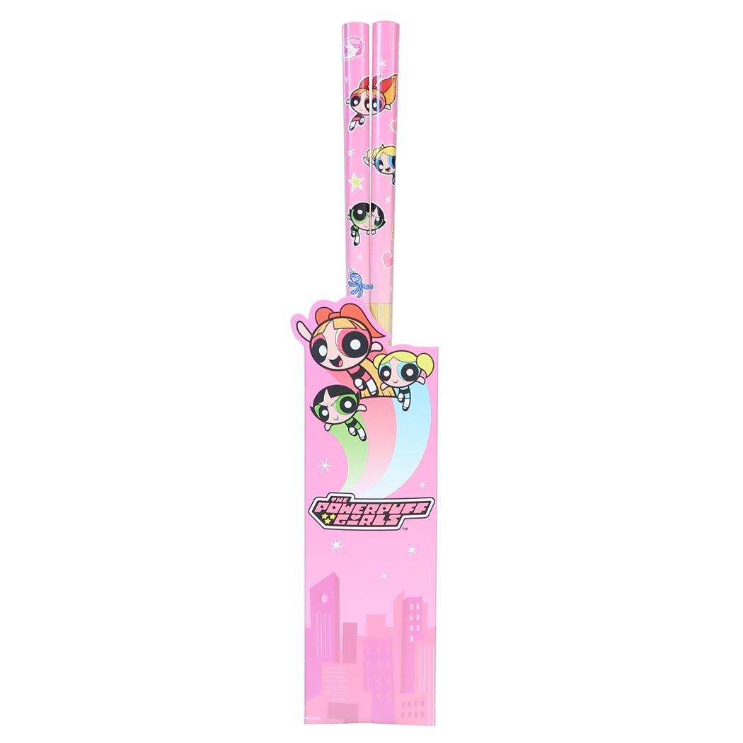 パワーパフガールズ おはし 箸袋付き竹箸 21cm お箸 テーブルウェア キャラクター グッズ メール便可 シネマコレクション