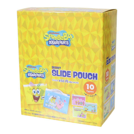 スポンジボブ ミニポーチ シークレットスライドポーチ 全10種 BOX 10個セット