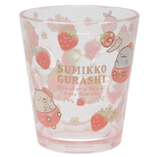 すみっコぐらし プラカップ ドットタンブラー いちごフェア お花 サンエックス ティーズファクトリー 割れにくいコップ キャラクター グッズ シネマコレクション