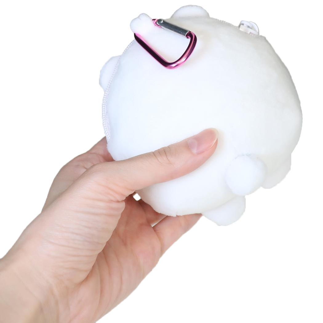 すみっコぐらし ミニポーチ カラビナ付きぬいぐるみファスナーマスコット しろくま サンエックス