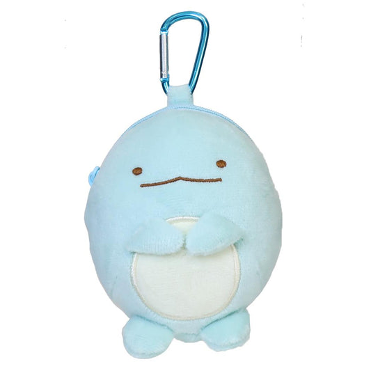 すみっコぐらし ミニポーチ カラビナ付きぬいぐるみファスナーマスコット とかげ サンエックス