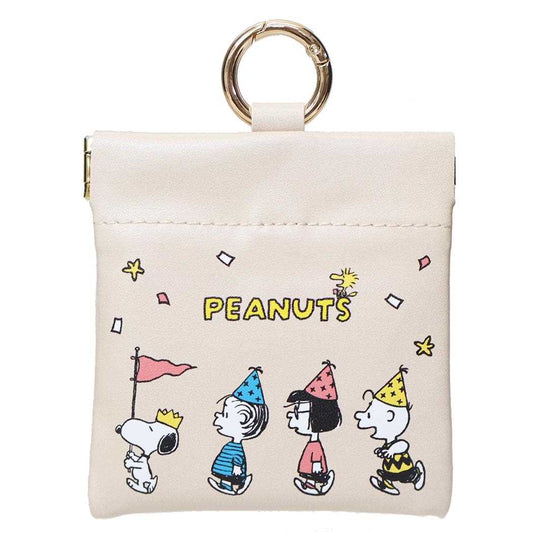 スヌーピー ミニポーチ カラビナ付きバネケース Celebrate ピーナッツ ティーズファクトリー 小物入れ キャラクター グッズ メール便可 シネマコレクション