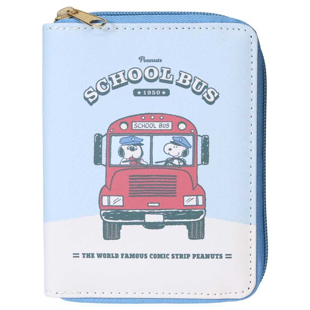 スヌーピー マルチポーチ コンパクトマルチポーチ Preppy style school bus きょうだいたち ピーナッツ