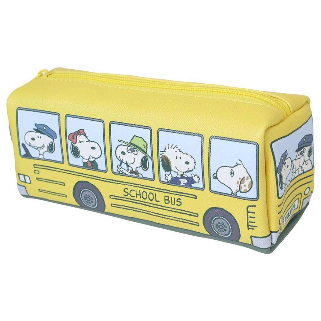 スヌーピー ペンケース バス型ポーチ Preppy style school bus きょうだいたち ピーナッツ