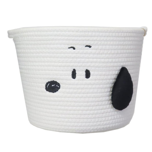 スヌーピー 収納用品 ロープバスケット Lサイズ ノーマル ピーナッツ ティーズファクトリー 洗濯物入れ 収納ボックス おもちゃ箱 キャラクター グッズ シネマコレクション