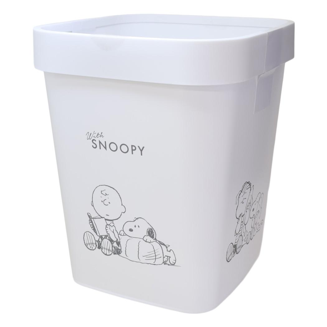 スヌーピー ゴミ箱 ストックス ストッパー付きダストボックス With ピーナッツ ティーズファクトリー ごみ箱 キャラクター グッズ シネマコレクション