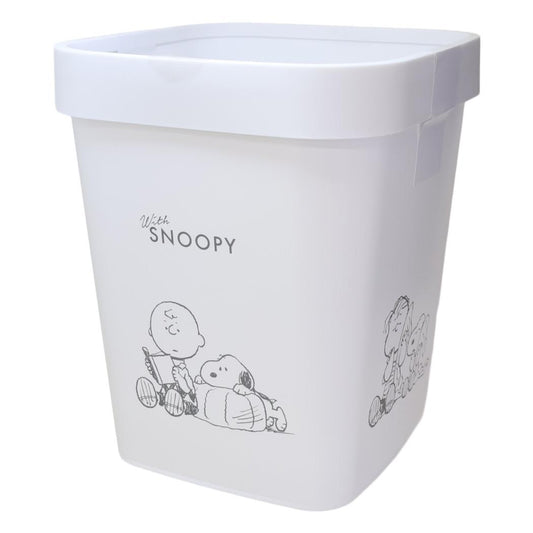 スヌーピー ゴミ箱 ストックス ストッパー付きダストボックス With ピーナッツ ティーズファクトリー ごみ箱 キャラクター グッズ シネマコレクション
