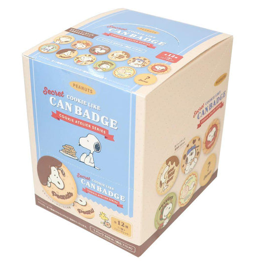 スヌーピー 缶バッジ シークレットクッキー風カンバッジ 全12種 12個入セット Cookie Atelier series ピーナッツ コレクション雑貨 まとめ買い キャラクター グッズ シネマコレクション