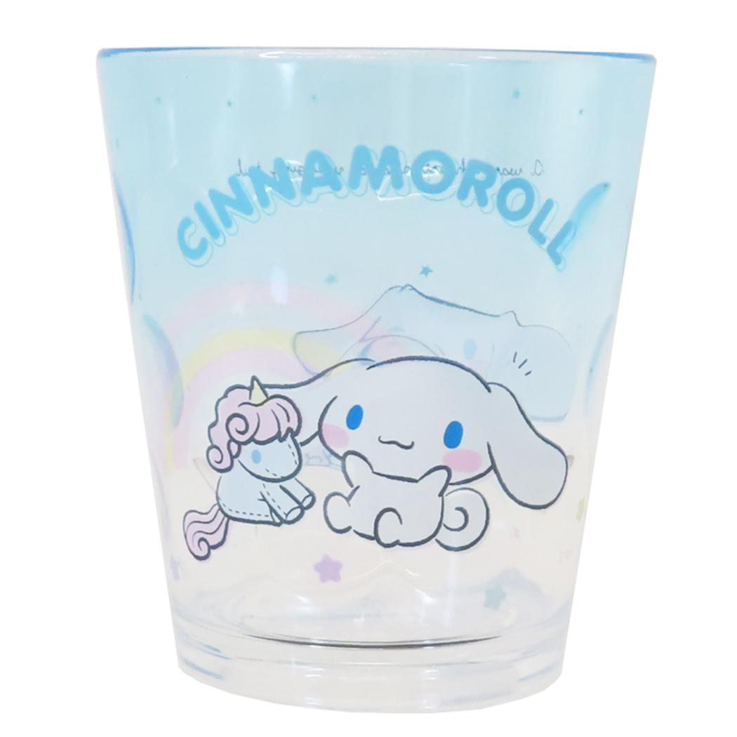 シナモロール プラカップ ドットタンブラー レインボー サンリオ ティーズファクトリー プラスチック 食器 かわいい キャラクター グッズ シネマコレクション