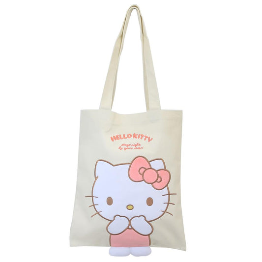 ハローキティ トートバッグ 足ぴょこトート サンリオ ティーズファクトリー 手提げかばん キャラクター グッズ メール便可 シネマコレクション