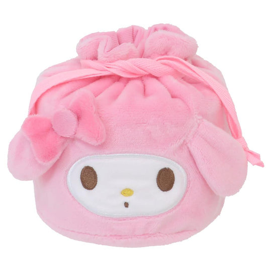 マイメロディ きんちゃく袋 マチ付きマスコット巾着 サンリオ ティーズファクトリー フェイス巾着 ぬいぐるみ巾着 キャラクター グッズ シネマコレクション