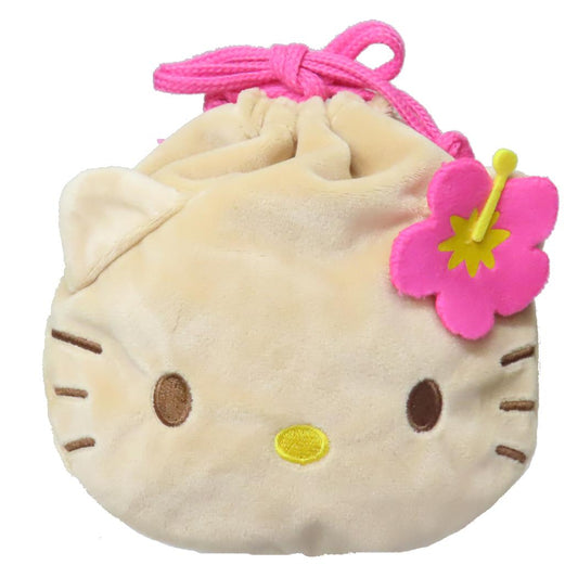 ハローキティ 巾着袋 ぬいぐるみ巾着 ひやけ サンリオ ティーズファクトリー 小物入れ キャラクター グッズ メール便可 シネマコレクション