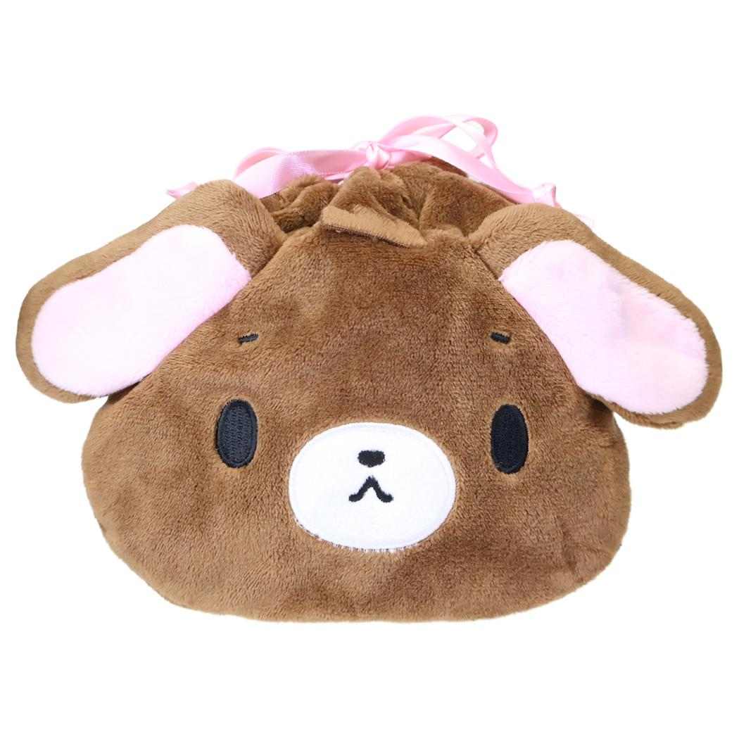シュガーバニーズ 巾着袋 ぬいぐるみ巾着 くろうさ サンリオ