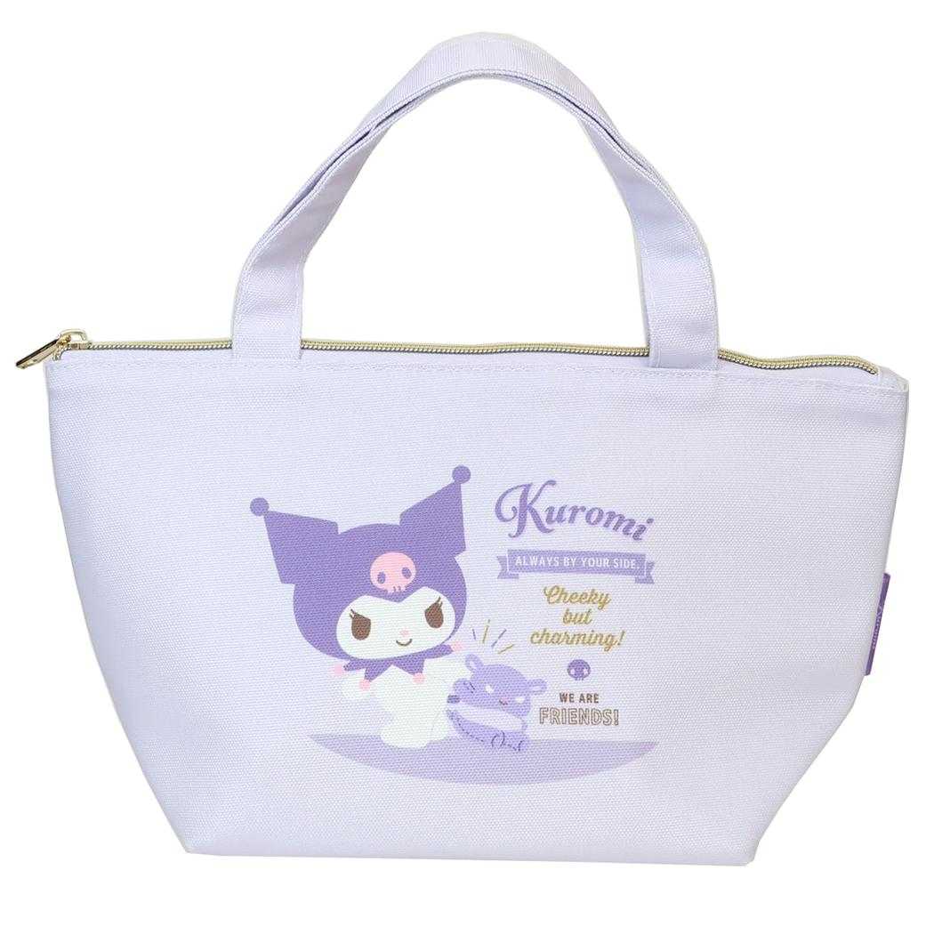 クロミ ランチトート 保冷帆布ランチバッグ バッジロゴ サンリオ ティーズファクトリー お弁当かばん キャラクター グッズ メール便可 シネマコレクション