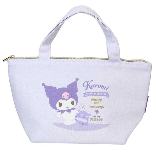 クロミ ランチトート 保冷帆布ランチバッグ バッジロゴ サンリオ ティーズファクトリー お弁当かばん キャラクター グッズ メール便可 シネマコレクション