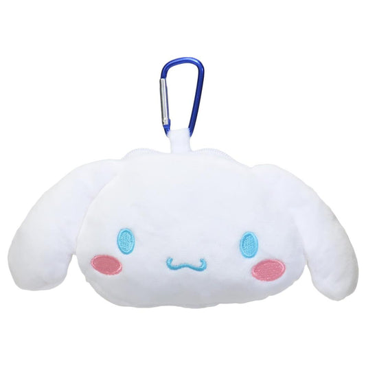 シナモロール ミニポーチ カラビナ付きぬいぐるみファスナーマスコット サンリオ ティーズファクトリー 小物入れ キャラクター グッズ シネマコレクション