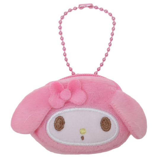 マイメロディ ミニポーチ リュック型ポーチ フェイス サンリオ ティーズファクトリー ボールチェーン 小物入れ キャラクター グッズ メール便可 シネマコレクション