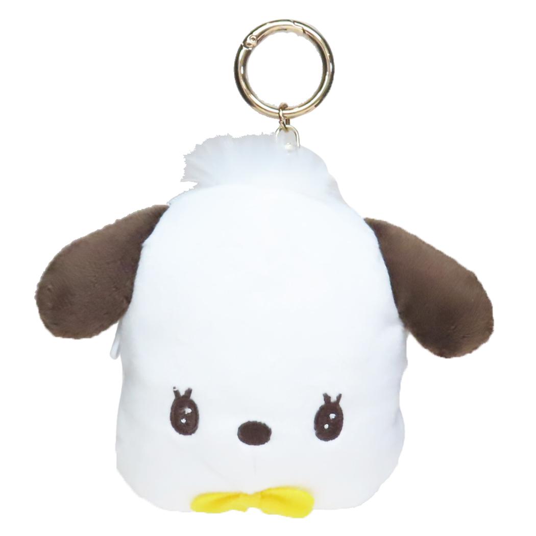 ボンボンドロップシール もじ ポチャッコ1シートつき ぬいキー、ポーチセット