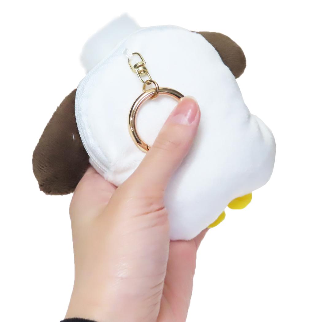 ボンボンドロップシール もじ ポチャッコ1シートつき ぬいキー、ポーチセット