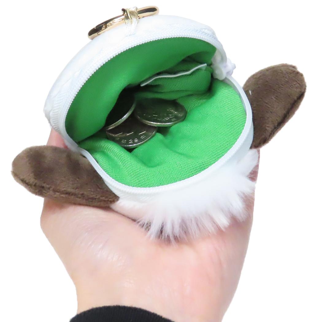 ボンボンドロップシール もじ ポチャッコ1シートつき ぬいキー、ポーチセット
