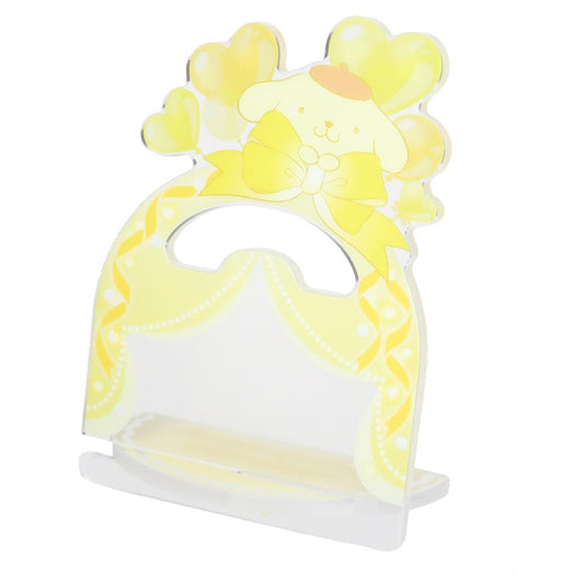 ポムポムプリン アクリルスタンド アクリル缶バッジスタンド サンリオ ティーズファクトリー アクスタ 推し活 キャラクター グッズ メール便可 シネマコレクション