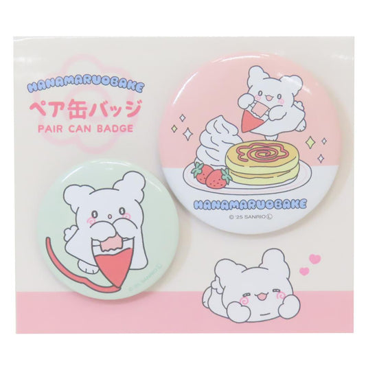 はなまるおばけ 缶バッジ ペア缶バッジ はなまるパンケーキ サンリオ ティーズファクトリー カンバッジ 2コセット キャラクター グッズ メール便可 シネマコレクション