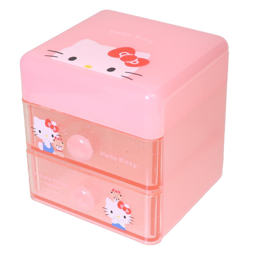 サンリオキャラクターズ 卓上収納 ミニ2段チェスト ハローキティ Sanrio
