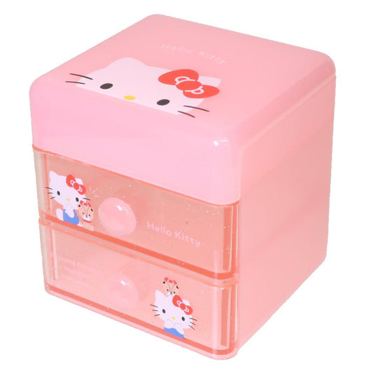 サンリオキャラクターズ 卓上収納 ミニ2段チェスト ハローキティ Sanrio