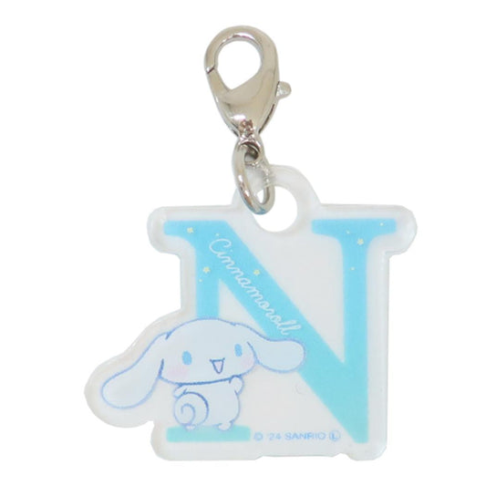 シナモロール ファスナーマスコット ミニっとイニシャルチャーム N サンリオ ティーズファクトリー かわいい プレゼント キャラクター グッズ メール便可 シネマコレクション