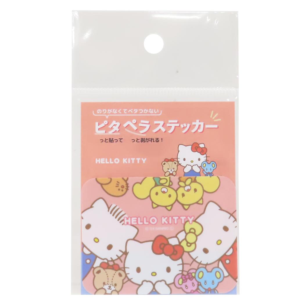 ハローキティ ダイカットシール ピタペラステッカー みんなといっしょ サンリオ ティーズファクトリー デコレーション キャラクター グッズ メール便可 シネマコレクション