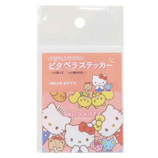 ハローキティ ダイカットシール ピタペラステッカー みんなといっしょ サンリオ ティーズファクトリー デコレーション キャラクター グッズ メール便可 シネマコレクション