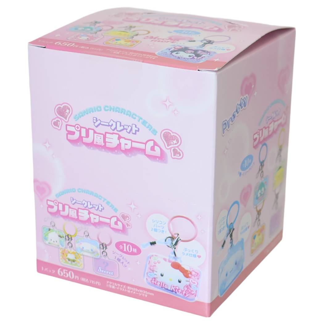サンリオキャラクターズ めじるしチャーム シークレット プリ風チャーム 全10種 BOX 10個入セット Sanrio